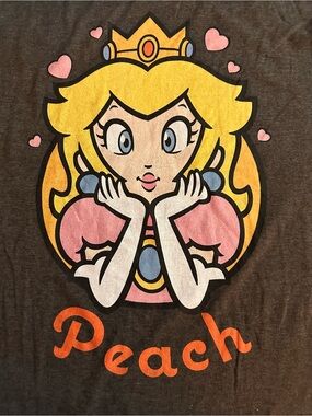 Nintendo‎ Black T-Shirt with White Licensed Product Logo